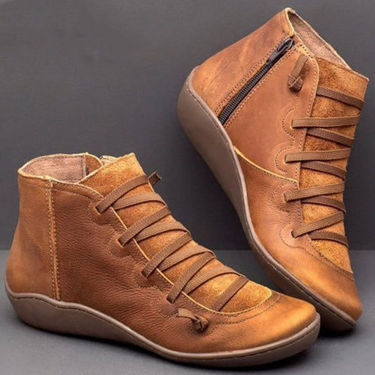 Women Shoes Fashion Leather Ankle Boots