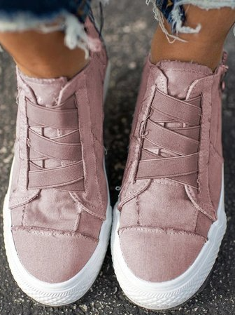 Women Canvas Low Heel All Season Sneakers