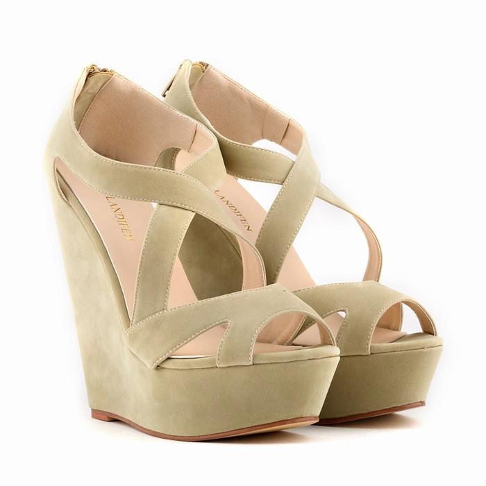 High wedge sandals