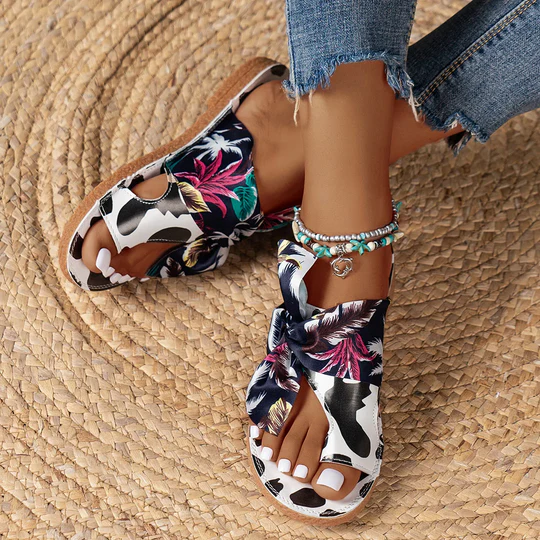 Printed sandals for women