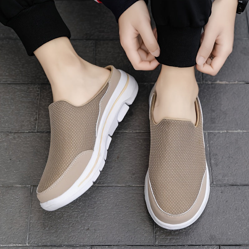 Men's Breathable Comfortable Footwear Summer Loafer Platform Slippers Casual Shoes