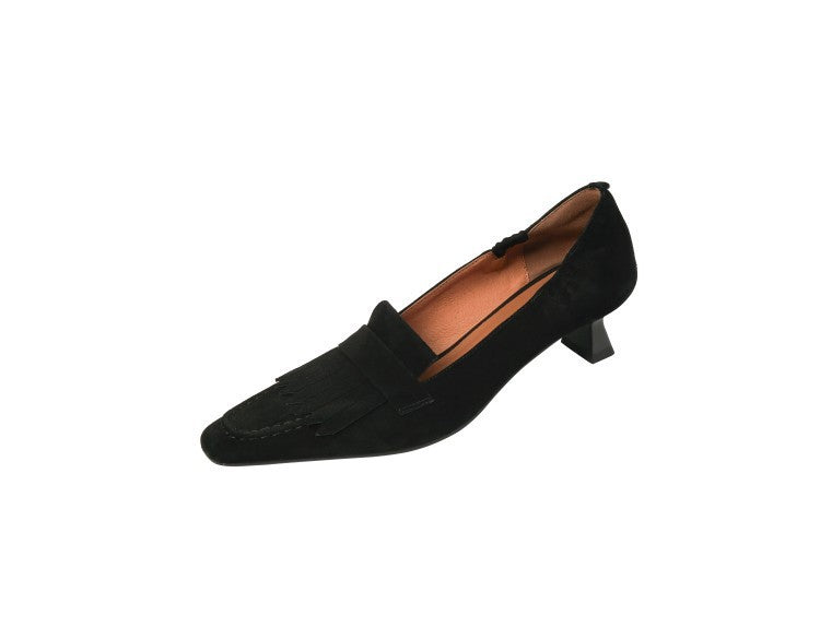 Women's square-toe heel