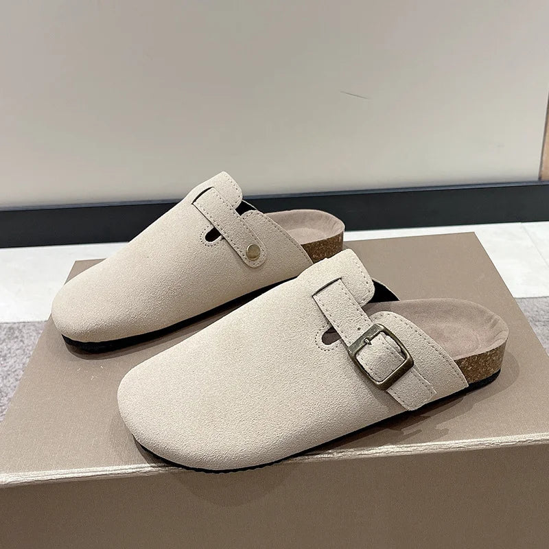 Women's Slippers Mules Modern Sandals Buckle Shoes Strap