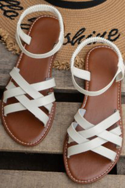 Sandals with non-slip rubber sole