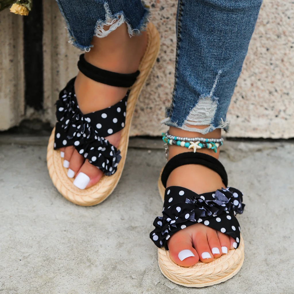 Simple Sandals Flat Bottom Comfy Shoes