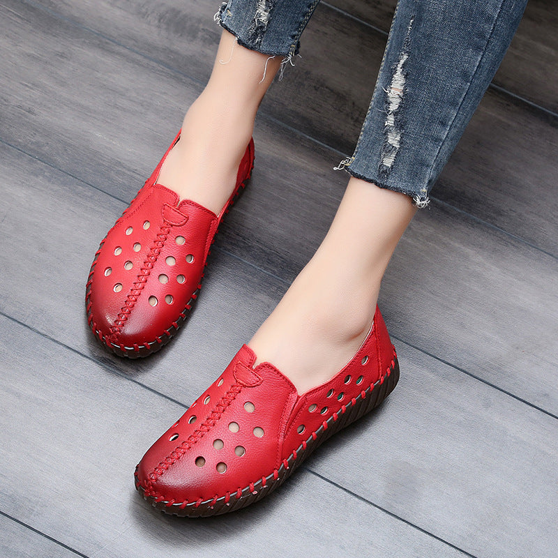 Women's Imitation Leather Ballet Loafers