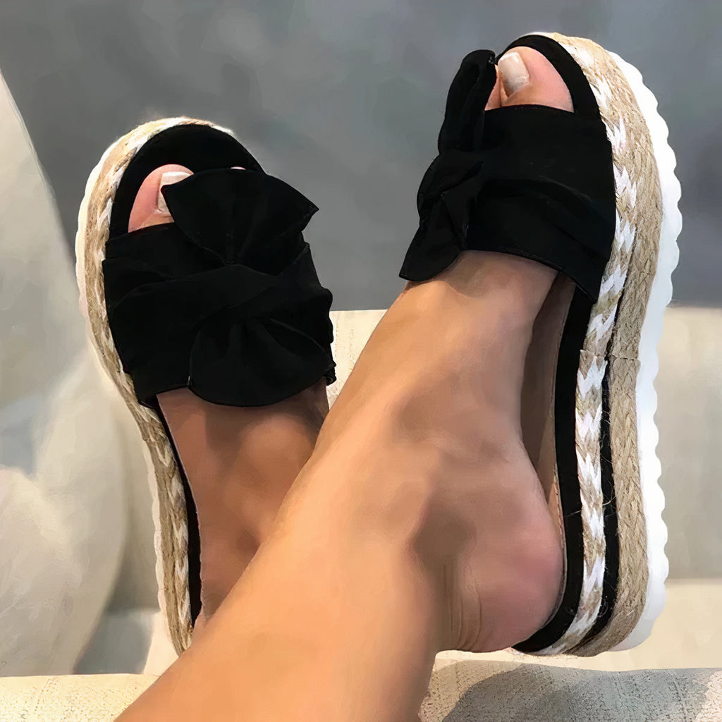 Women's Sandals Summer Bowknot Platform