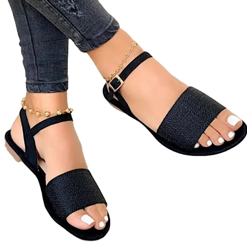 Womens Ankle Strap Flat sandals