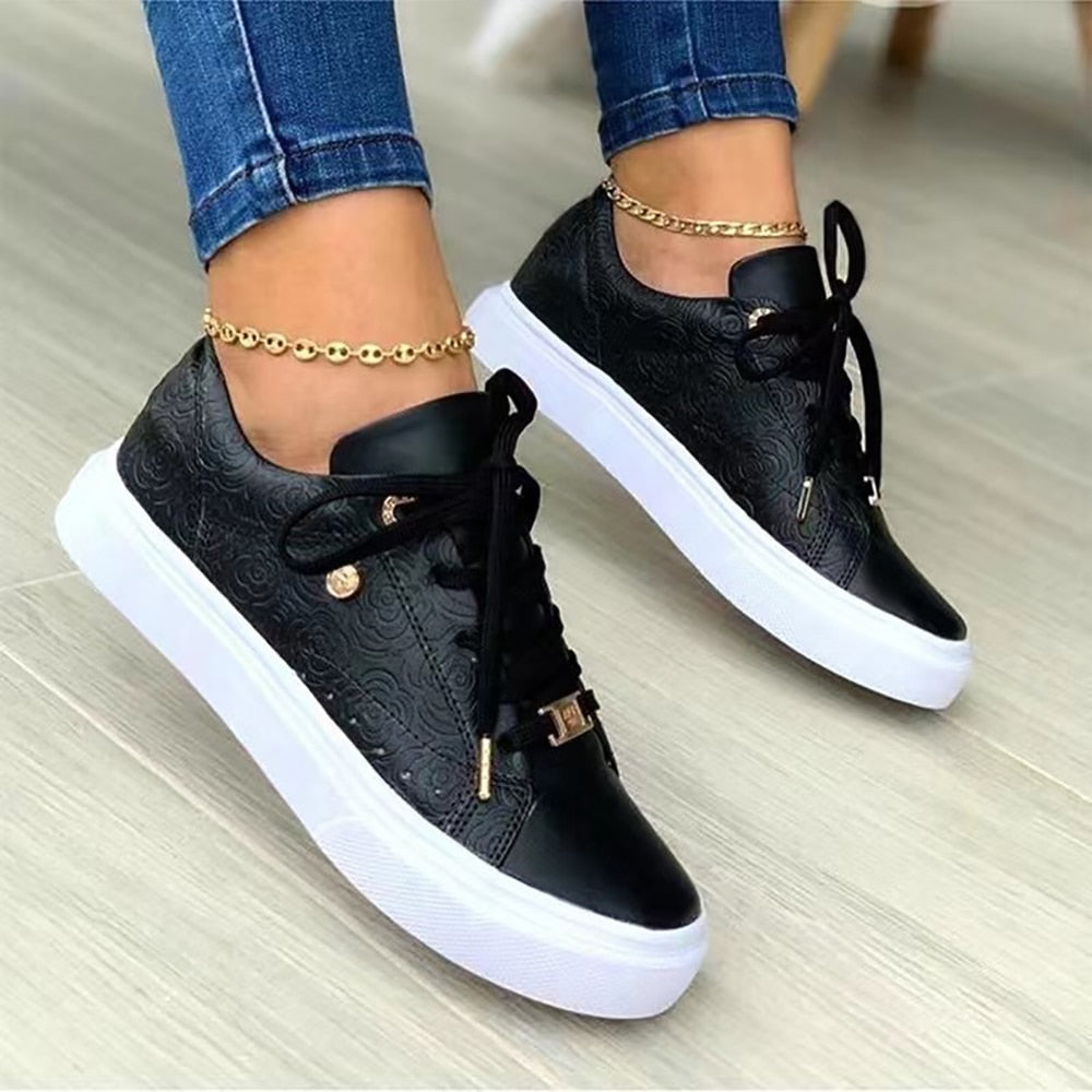 Women Platform Sports Flat Sneakers