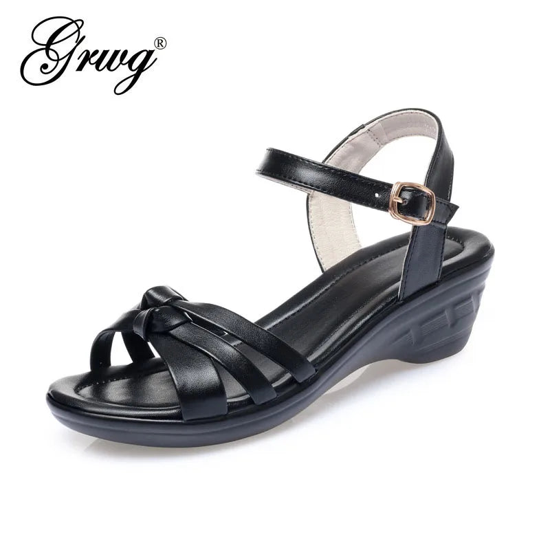 Woman Summer Vintage Wedge Sandals