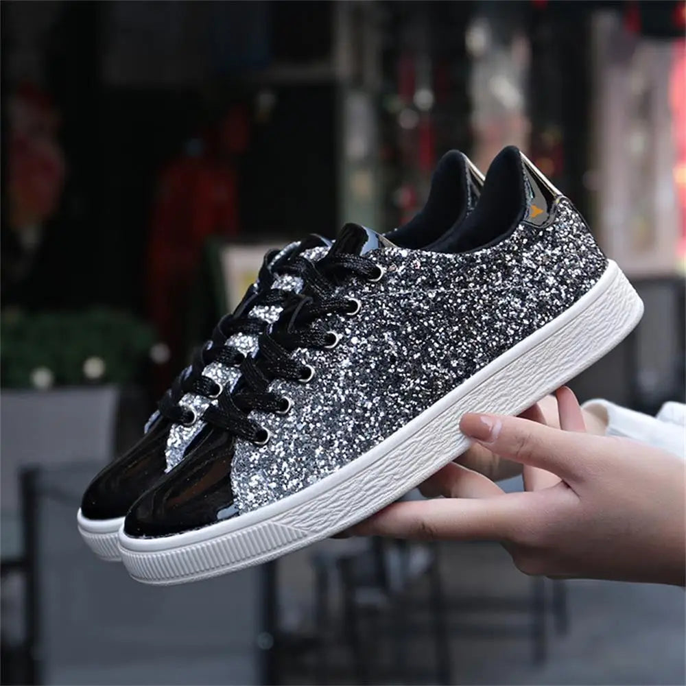 Womens Vulcanized Sequins Shoes