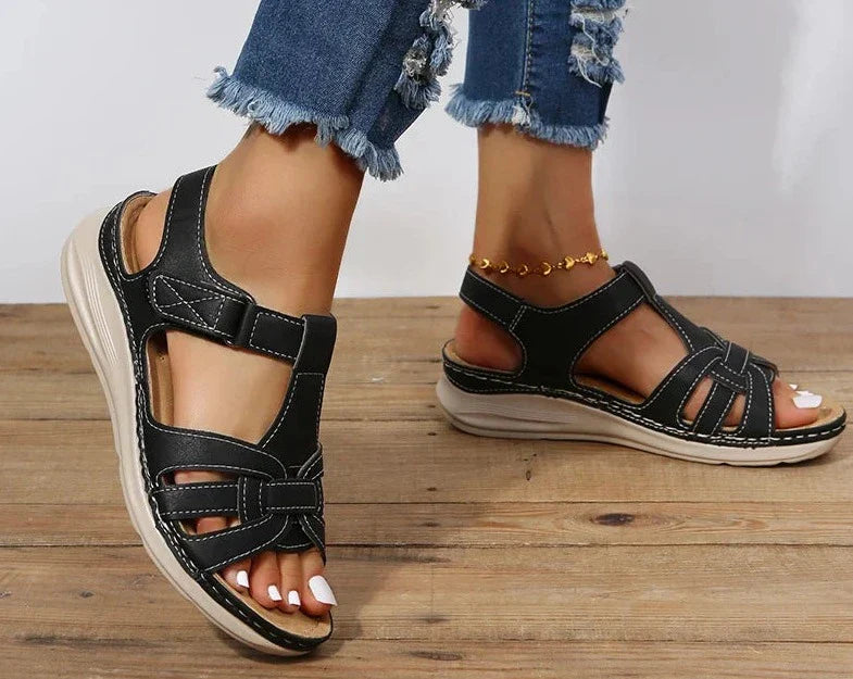 Retro Wedge Sandals