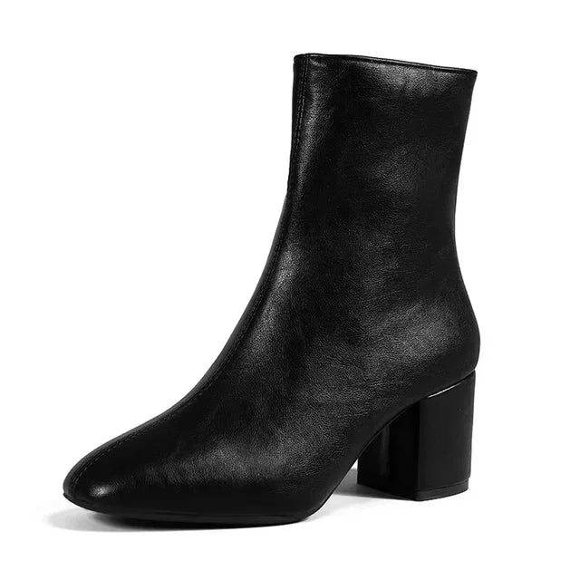 Elegant Pointed Ankle Boots for Women