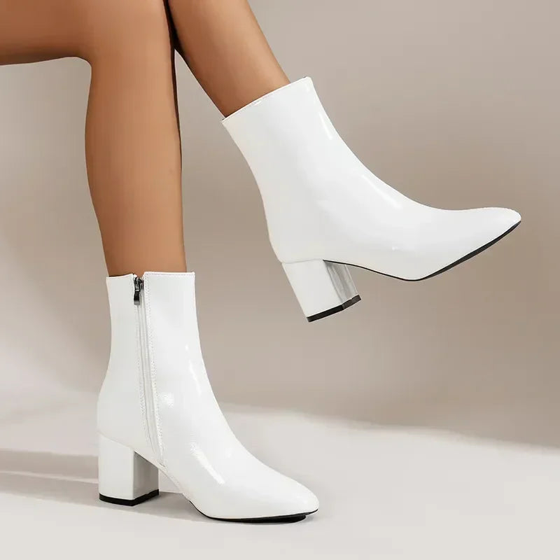 Elegant Pointed Ankle Boots for Women