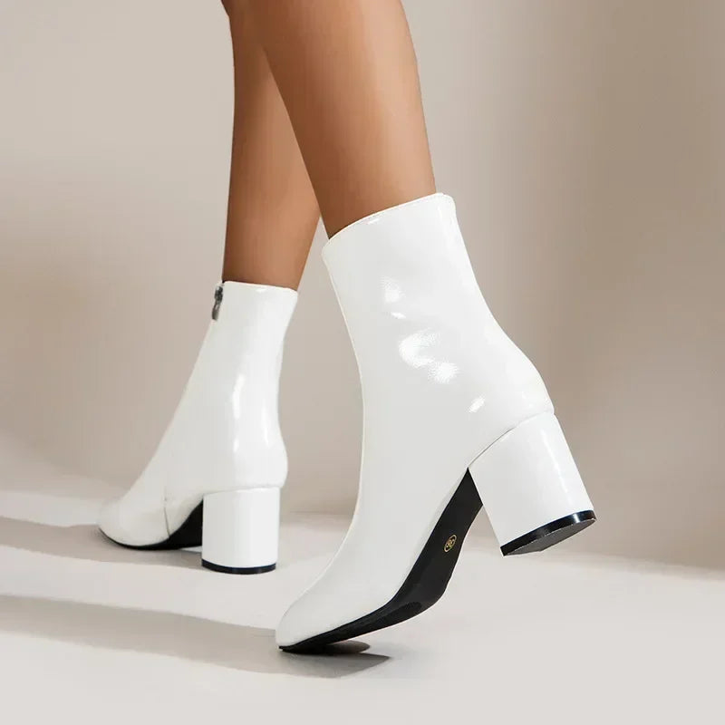 Elegant Pointed Ankle Boots for Women