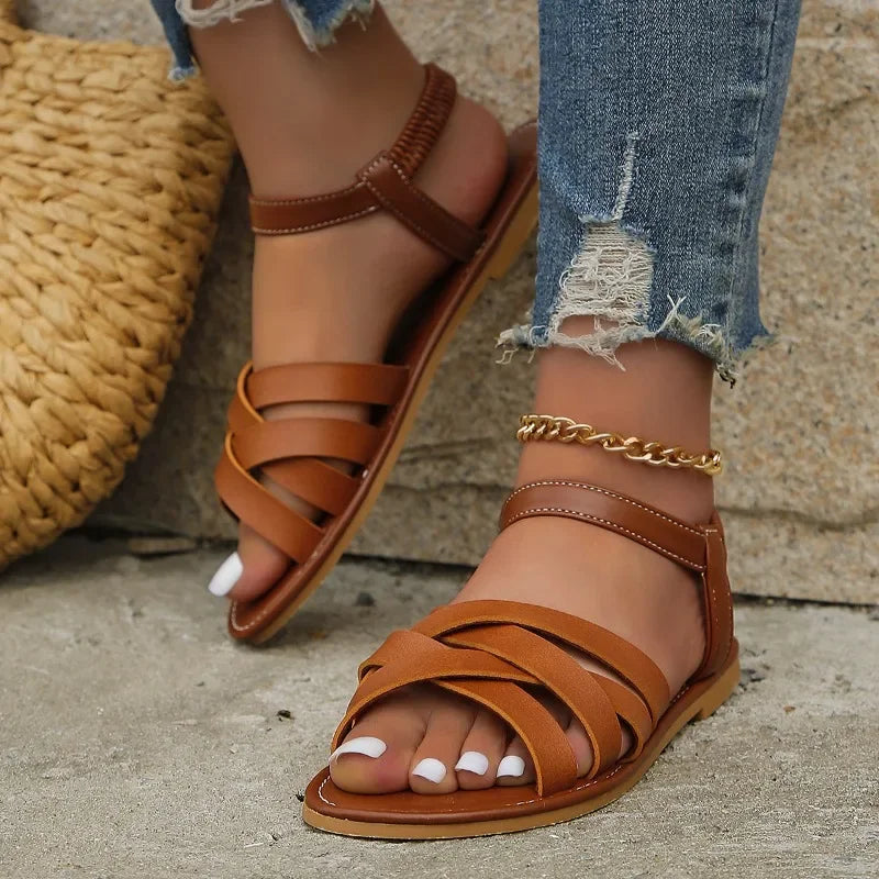 Simple Casual Open Toe Summer Sandals