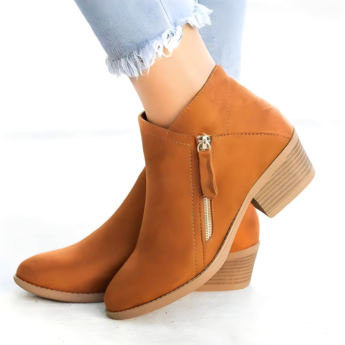 Suede Ankle Boots Women's Shoe