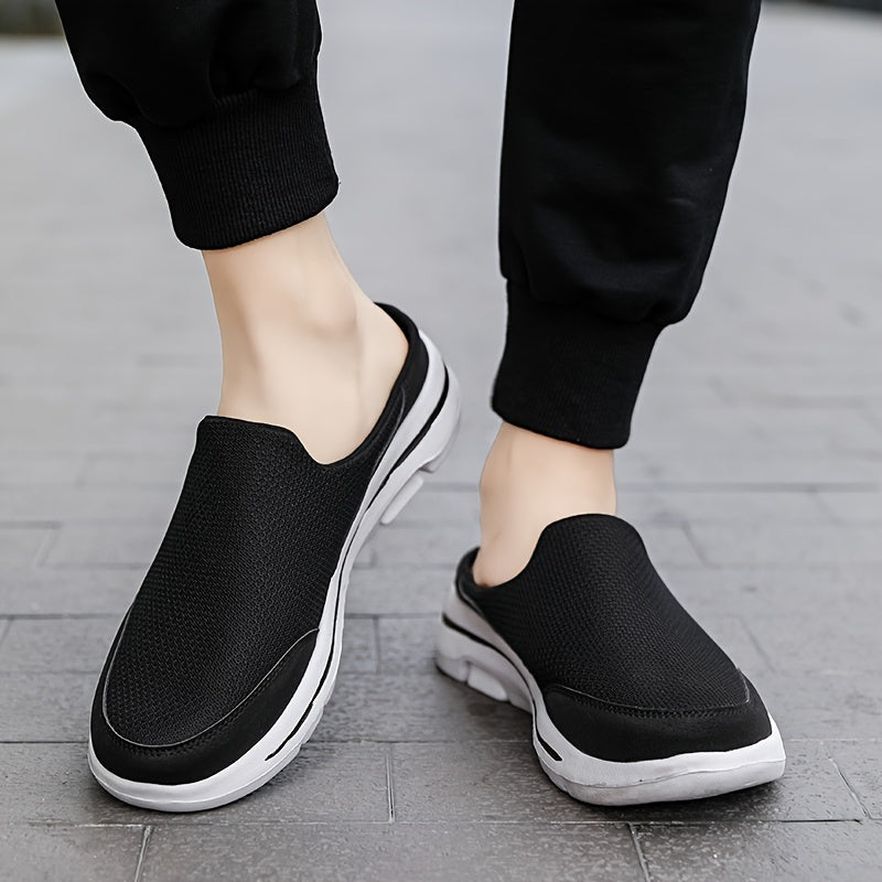 Men's Breathable Comfortable Footwear Summer Loafer Platform Slippers Casual Shoes