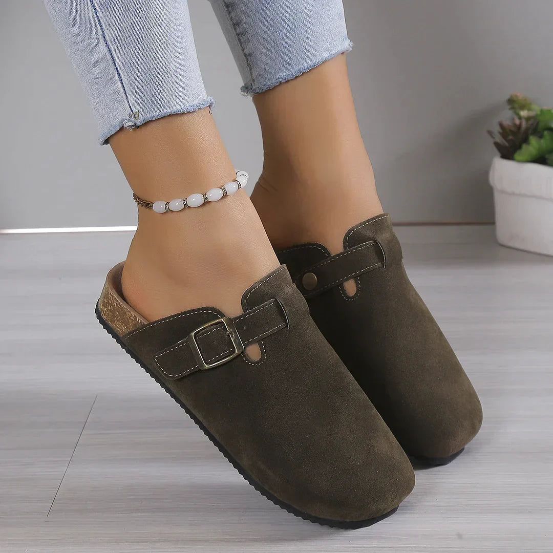 Women's Slippers Mules Modern Sandals Buckle Shoes Strap