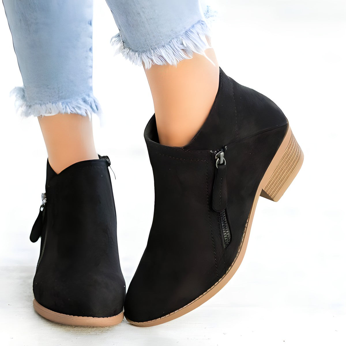 Suede Ankle Boots Women's Shoe