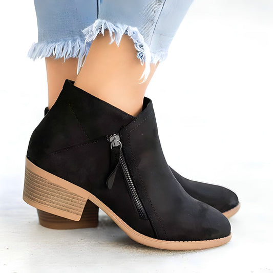 Suede Ankle Boots Women's Shoe