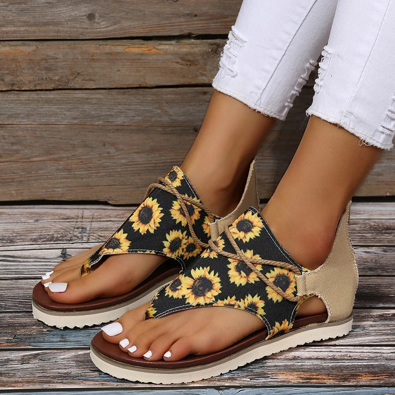 Printed Sandals Flip Flops